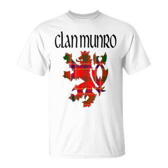 Clan Munro Tartan Scottish Family Name Scotland Pride T-Shirt - Seseable