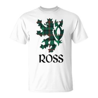 Clan Ross Tartan Scottish Family Name Scotland Pride T-Shirt - Seseable