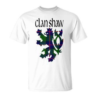 Clan Shaw Tartan Scottish Family Name Scotland Pride T-Shirt - Seseable