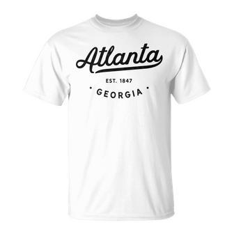 Classic Vintage Retro Atlanta Georgia Throwback T-Shirt - Monsterry