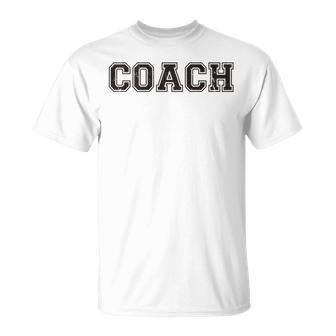 Coach On Back For Softball Coaching Team Baseball T-Shirt - Monsterry DE