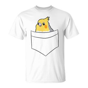 Cockatiel In Bag Bird Cockatiel Cockatiel Parakeet T-Shirt - Seseable