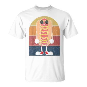 Cool Hot Dog Fast Food Sunglasses Weiner Foodie Retro Hotdog T-Shirt - Monsterry DE