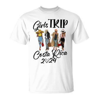 Costa Rica Girls Trip 2024 Birthday Squad Vacation Party T-Shirt | Mazezy