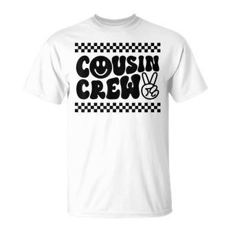 Cousin Crew Happy Face Matching Family Group Trip Vacation T-Shirt - Thegiftio UK