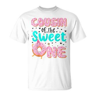 Cousin Of The Sweet One First Birthday Matching Family Donut T-Shirt - Monsterry DE
