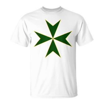 Cross Of The Order Of St Saint Lazarus Maltese Cross T-Shirt - Monsterry UK