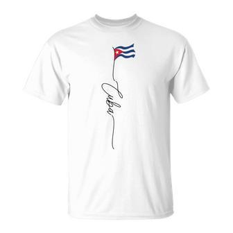Cuba Flag Bandera De Cuba Cuban Patriotic Flag T-Shirt - Seseable