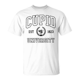 Cupid University Cute Valentine's Day Valentines Day T-Shirt - Monsterry UK