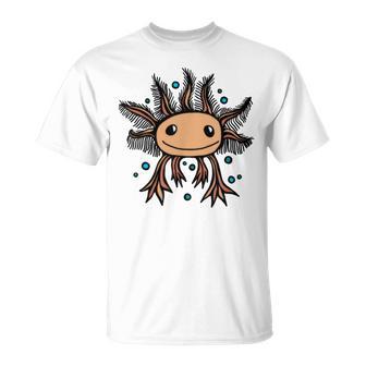 Cute Baby Axolotl Kawaii Style Mexican Walking Fish Animal T-Shirt - Monsterry AU