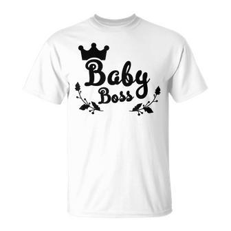 Cute Baby Boss Parenting Mom Dad T-Shirt - Monsterry CA