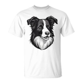 Cute Border Collie Dog Lover Owner Dad Mom Boy Girl T-Shirt - Thegiftio UK
