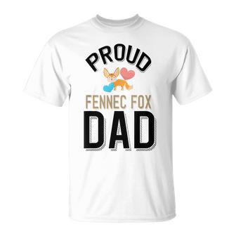 Cute Fennec Fox Pet Owner Proud Fennec Fox Dad T-Shirt - Monsterry DE