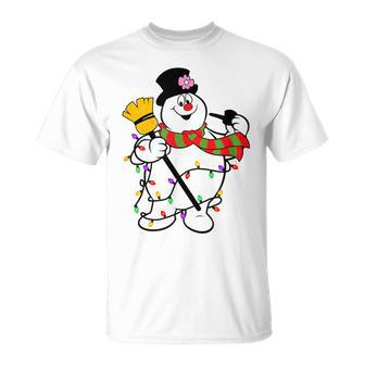 Cute Frosty Snowman Christmas Snowmen For Family T-Shirt - Monsterry DE