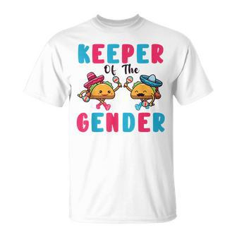 Cute Mexican Gender Reveal Keeper Of The Gender Taco T-Shirt - Monsterry