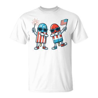Cute Popsicle American Flag 4Th Of July Patriotic Summer Boy T-Shirt - Monsterry DE