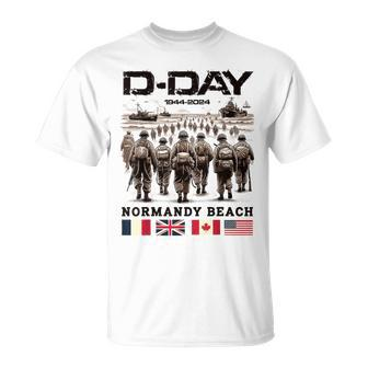 D-Day 80Th Anniversary Normandy Beach Landing History 1944 T-Shirt - Monsterry AU