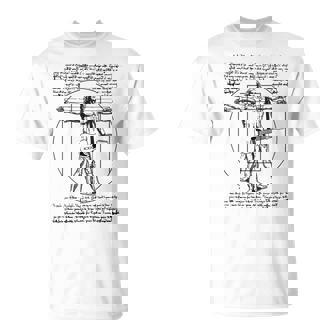 Da Vinci Vitruvian Guitarrista Fan De La Música Rock Rock N Roll Camiseta Camiseta unisex - Regaloses