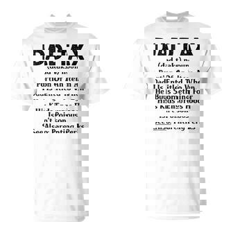 Dad Tax Dad Tax Definition Father's Day Matching T-Shirt - Thegiftio UK
