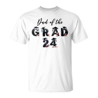 Damen Papa Der Graduate Classon 2024 Mit-Ausschnitt T-Shirt - Geschenkecke