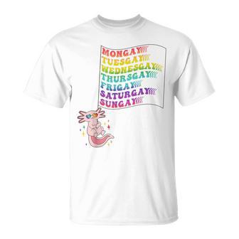 Dare To Be Yourself Every Day Cute Pride Lgbtq Axolotl T-Shirt - Monsterry AU