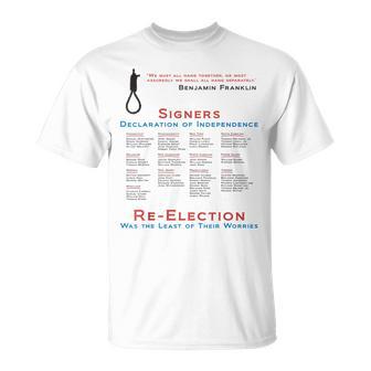 Declaration Of Independence Signers Political T-Shirt - Monsterry