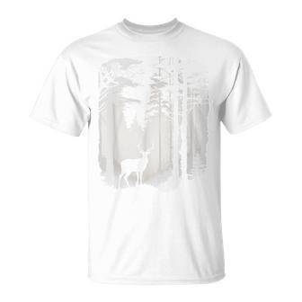 Deer Forest Wildlife T-Shirt - Seseable