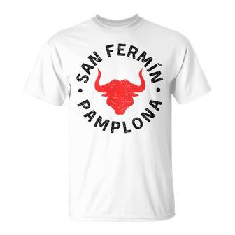 Diseño Espalda Fiestas De San Fermín 2023 Navarra Pamplona Camiseta unisex - Regaloses