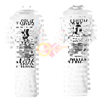 Divertido Aniversario De Boda De 10 Años A Juego Para Parejas Camiseta unisex - Regaloses