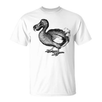 Dodo Bird Print T-Shirt - Seseable