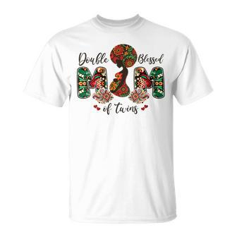 Double Blessed Mom Of Twins Woman Junenth Mother's Day T-Shirt - Monsterry CA