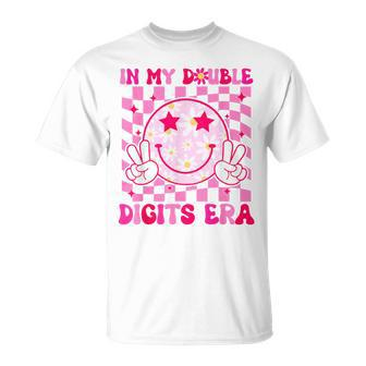 In My Double Digits Era Smile 10 Year Old 10Th Birthday Girl T-Shirt | Mazezy