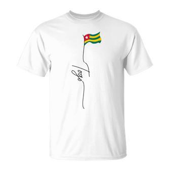 Drapeau Togo Drapeau Afrique Lomé Togo Drapeau Togo T-Shirt - Cadeauxyz