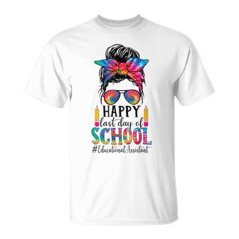 Educational Assistant Last Day Of School Womans School Girl T-Shirt - Monsterry