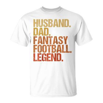 Ehemann Papa Fantasy Football Legend Cooles Ater Herren Raglan T-Shirt - Geschenkecke