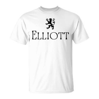 Elliott Clan Scottish Family Name Scotland Heraldry T-Shirt - Seseable