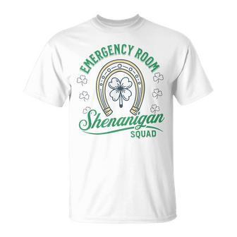 Emergency Room Shenanigans Squad St Patrick's Day Er Tech T-Shirt - Monsterry