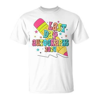 End Of The Year Autographs 2023-2024 Last Day Of School Grad T-Shirt - Seseable