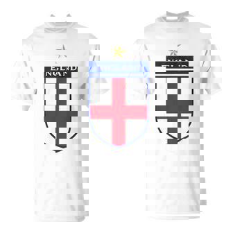 England International Football Team English Lions Fans Flag T-Shirt - Thegiftio