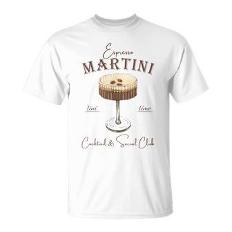 Espresso Martini Social Club Drinking Vintage T-Shirt - Monsterry AU