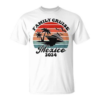 Family Cruise Mexico 2024 Family Matching Couple T-Shirt | Mazezy
