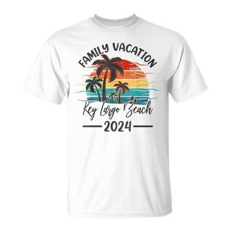 Family Vacation 2024 Vintage Florida Key Largo Beach T-Shirt | Mazezy CA