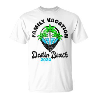 Family Vacay Squad Trip Family Vacation Destin Beach 2024 T-Shirt | Mazezy