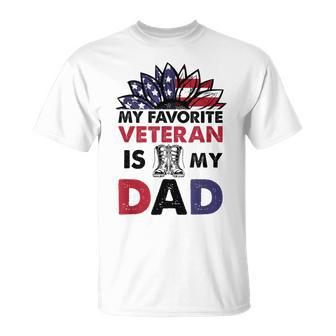 Father Veterans Day My Favorite Veteran Is My Dad Proud Kids T-Shirt - Monsterry CA
