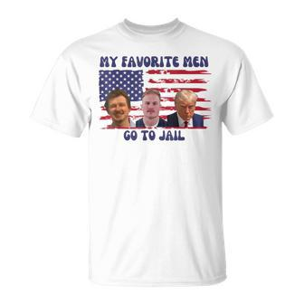 All Of My Favorite Go To Jail Groovey Retro 70S T-Shirt | Mazezy CA