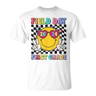 Field Day 2024 First Grade Fun Day Sunglasses Field Trip T-Shirt - Monsterry DE