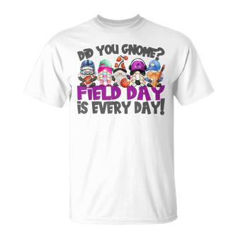 Field Day Is Every Day Quote For Educators With Gnomes T-Shirt - Monsterry CA