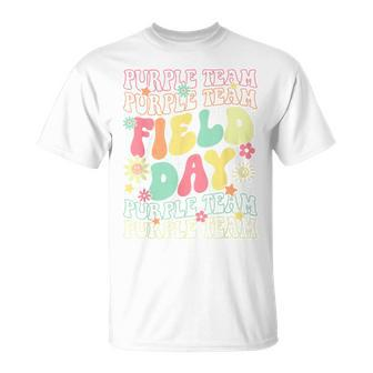 Field Day Purple Team Color War Camp Team Game Competition T-Shirt - Seseable