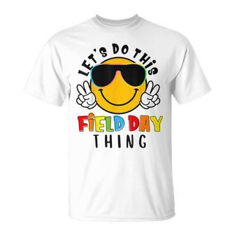 Do This Field Day Thing Sunglasses Hippie Face Boys Student T-Shirt - Monsterry CA