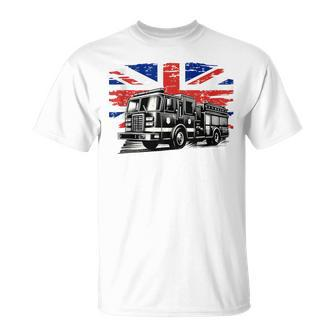 Firefighter Truck Family Firefighter Dad Father Day Birthday T-Shirt - Seseable